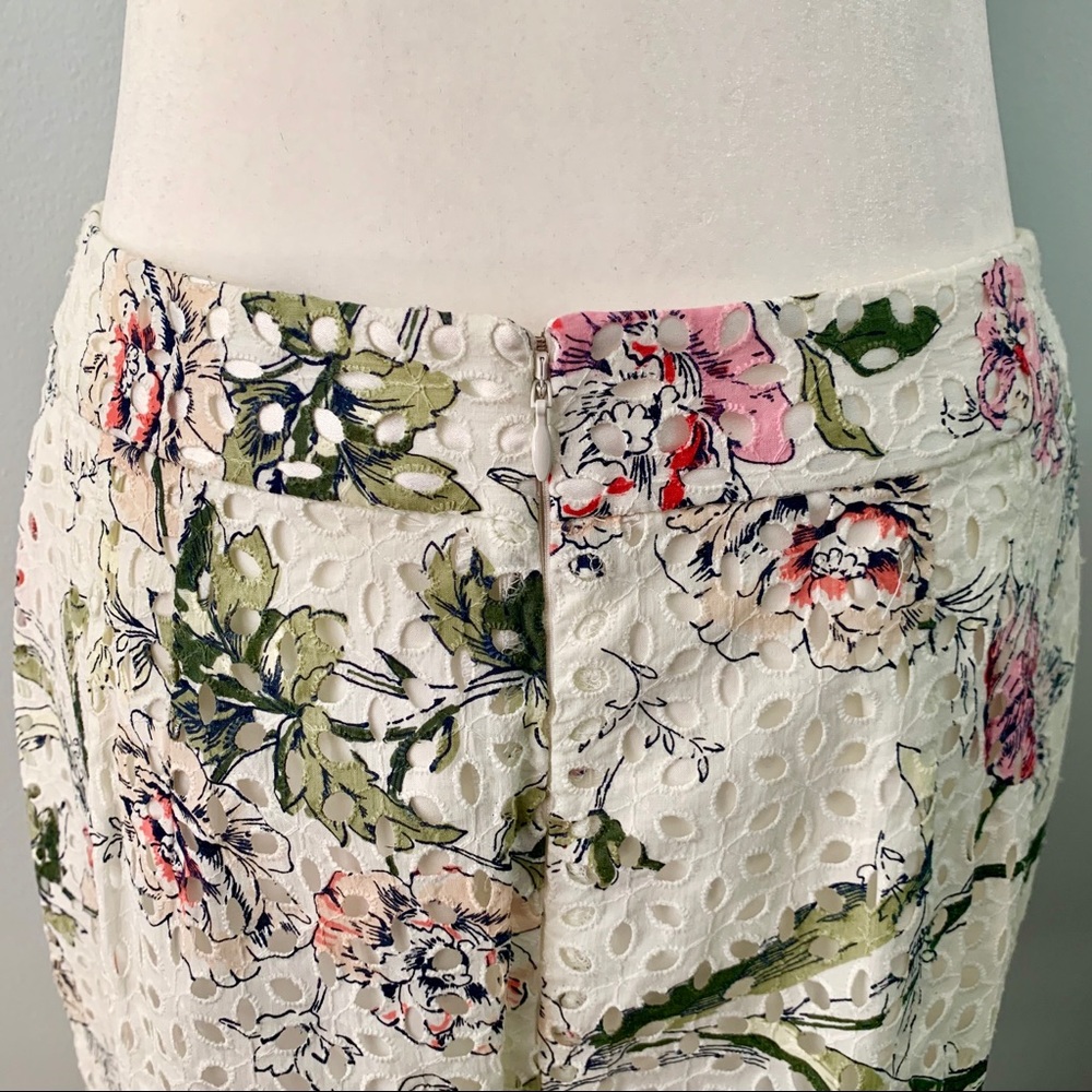 Ann Taylor Floral Eyelet Skirt - Picture 4 of 8